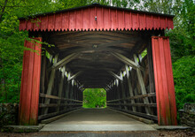 Thomas Mill Covered Bridge In Wissahickon Valley Park Philadelphia, United States