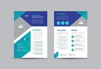 Poster - Business Case study or Marketing Sheet and Flyer Design 