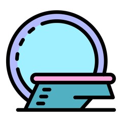 Poster - Medical technology icon. Outline medical technology vector icon color flat isolated