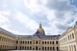 The court of honor of the Invalides in Paris, France