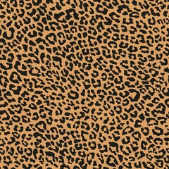 Poster - seamless vector print of leopard skin. leopard color on clothing or print