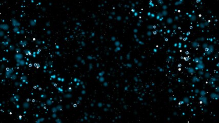 Wall Mural - This is stock motioin graphic that shows blue and white floating bubbles