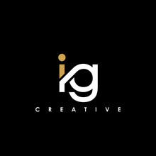 IG Letter Initial Logo Design Template Vector Illustration