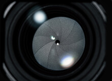 Camera Lens  Diaphragm Close Up