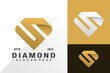 Letter s diamond logo and icon design vector concept for template