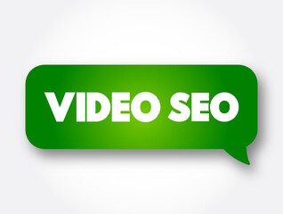 Poster - Video Seo text message bubble, concept background