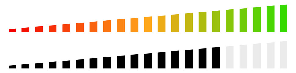 Aufkleber - Meter, metre, gauge element for measurement, progress indicator, calibration concepts