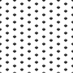 Poster - Square seamless background pattern from black absorbent symbols. The pattern is evenly filled. Vector illustration on white background