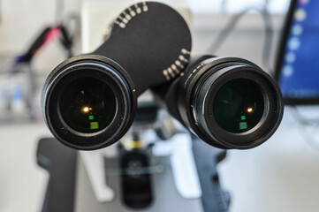 Poster - Microscope In Scientific Research Laboratory