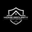 © Naturalis - house security guard logo with shield. data security. home protection vector