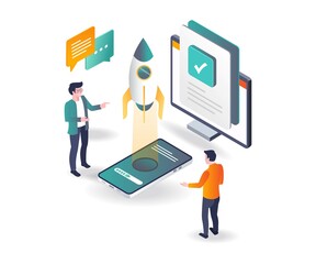 Poster - Launch new product app and test
