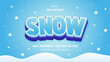Snow Editable text effect