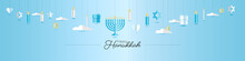 Happy Hanukkah Banner. 