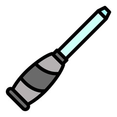 Poster - Work chisel icon. Outline work chisel vector icon color flat isolated