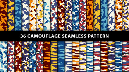 Military and army camouflage seamless pattern