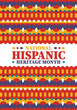 © Iuliia Pilipeichenko - National Hispanic Heritage Month in United States. Celebrate annual in September and October. Latin American and Hispanic ethnicity culture. National fabric vector textures. Traditional festival