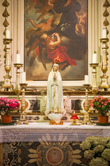 Sticker - Altar with a Madonna in Chiesa di Ognissanti church in Florence, Italy