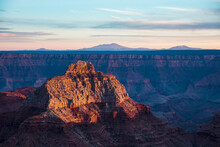 USA, Arizona, Grand Canyon National Park North Rim At Sunset