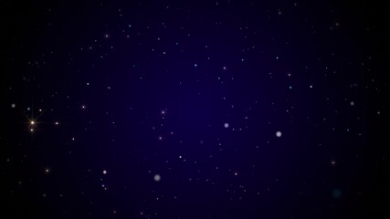 Wall Mural - night stars and dust in the sky animation