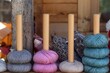 Yarn balls of alpaca wool