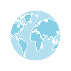 Wall Mural - world map icon