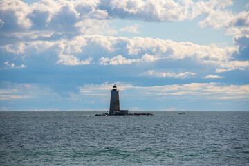 Whaleback Lighthouse is a historic lighthouse at the mouth of the Piscataqua River in Portsmouth Harbor in town of Kittery, Maine ME, USA. The lighthouse was built in 1872.