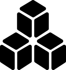 Poster - cube icon. sign design on white background..eps