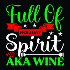 Wall Mural - full of holiday  spirit aka wine