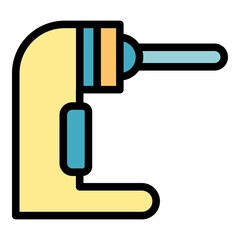 Poster - secure turnstile icon. outline secure turnstile vector icon color flat isolated