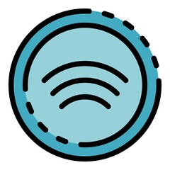 Poster - Modern remote access icon. Outline modern remote access vector icon color flat isolated