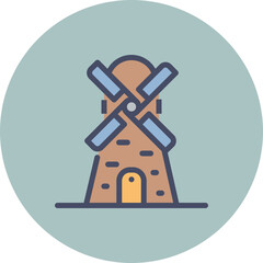 Sticker - Windmill Icon