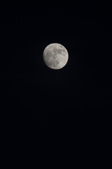 full moon over sky