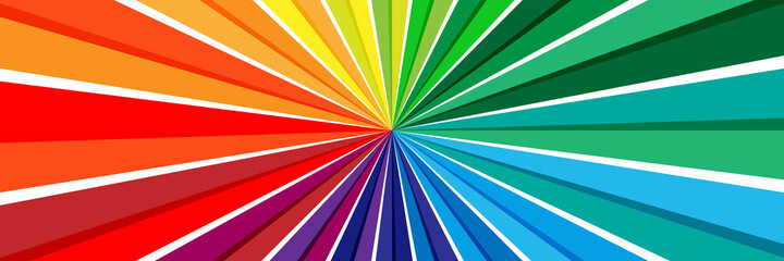 Wall Mural - Background with multicolored rays	