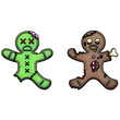 Cartoon Gingerbread Man Zombies