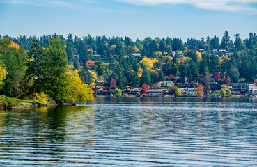 Wall Mural - Fall On Mercer Island  4