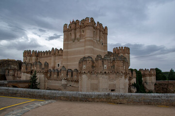 Castillo de Coca, Segovia, Castilla y León, España.