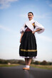 © muro - Slovak folklore. Slovakian folk girl.