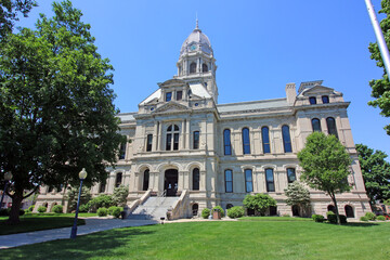 Wall Mural - The historic Kosciusko County Courthouse in Warsaw Indiana.