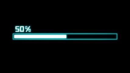 Poster - loading progress bars animation. 4K Video motion graphic animation