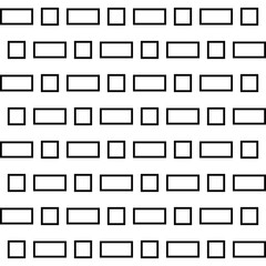 Poster - Hollow squares and rectangles inside. Vector with minimal pattern on a white background. Seamless and simple pattern.