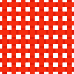 Poster - Red braided mesh. Baskets seamless pattern in vector.
