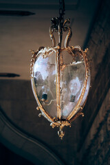 Wall Mural - Golden lamp