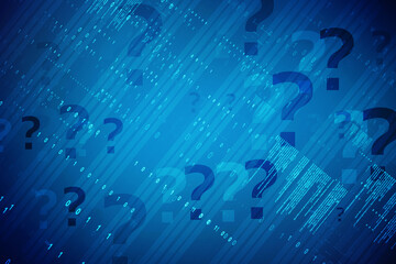 Poster - 

2d illustration question mark background
