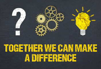 Sticker - Together we can make a difference 