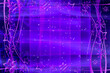 canvas print picture - Weihnachten Hintergrund Abstrakt blau lila lavendel weiß silber gold schwarz hell dunkel Sterne und Schneeflocken Quadrate Spiralen mit Linien und Wellen
