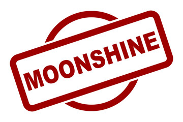 Sticker - Moonshine Rubber Ink Stamp