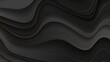 Abstract black and bronze curved waves background
