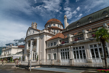 The Kurhaus of Meran in South Tyrol, Italy.