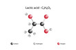 Molecular formula of lactic acid. Lactic acid or alpha hydroxypropanoic acid is an organic hydroxy acid.