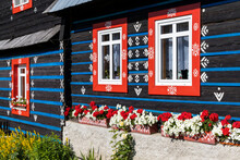 folk architecture in Zdar under Belianske Tatras, Slovakia